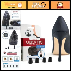 High Heel Protectors & Replacement Caps - Repair Worn Stiletto Tips (2 Pairs)