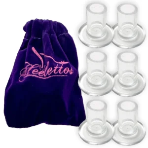 3 Pair Clear High Heel Protectors Stopper Stiletto Shoes Heels Cover